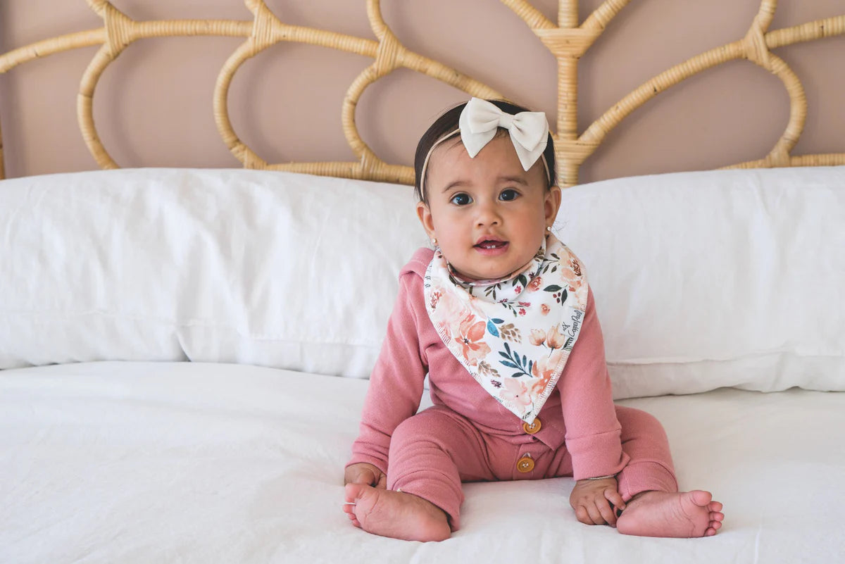 Copper Pearl Autumn Baby Bandana Bibs