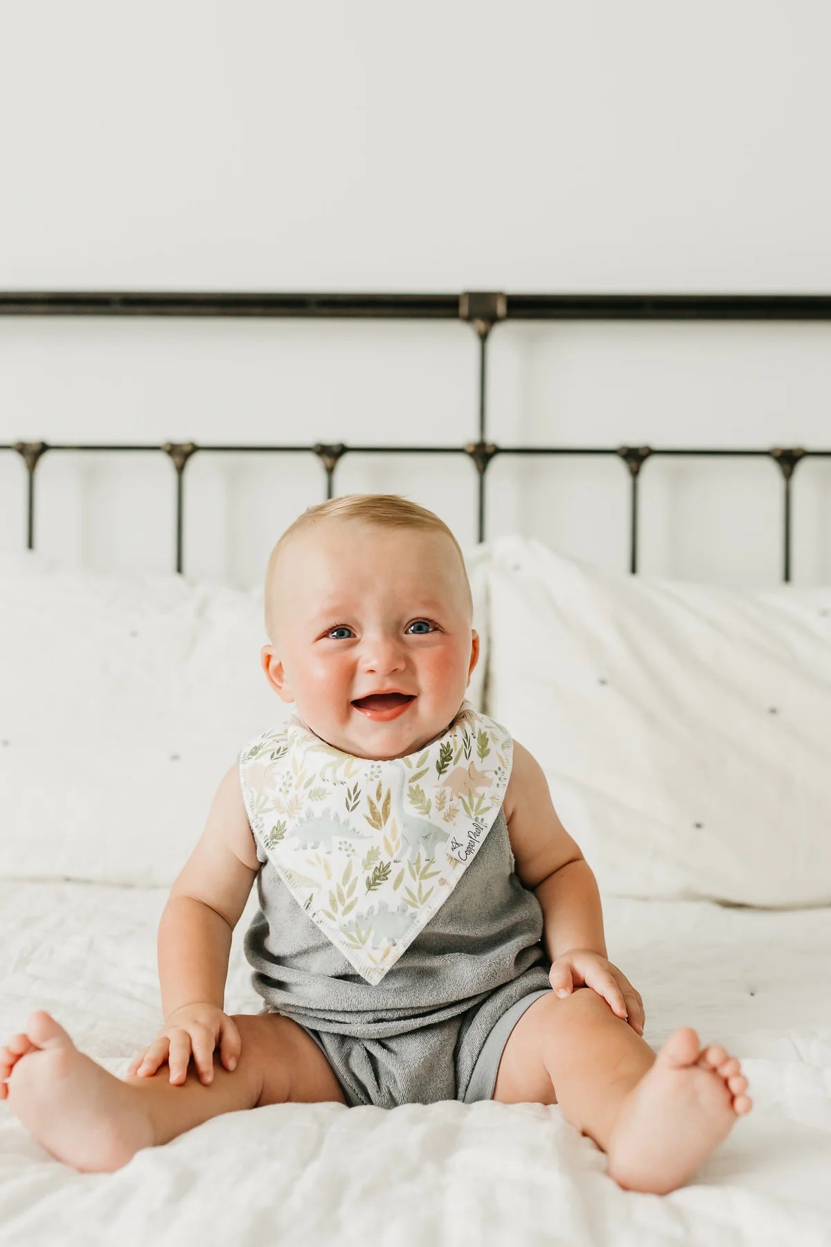 Copper Pearl Rex Baby Bandana Bibs