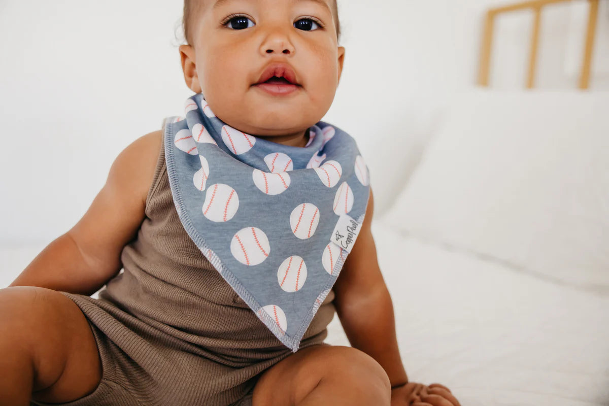 Copper Pearl Slugger Baby Bandana Bibs