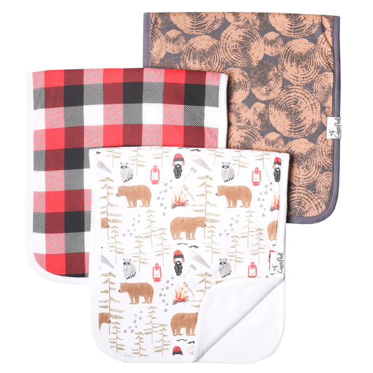 Copper Pearl Lumberjack Premium Burp Cloths