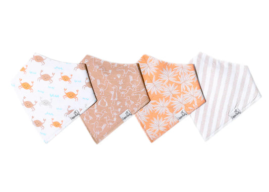 Copper Pearl Tide Baby Bandana Bibs