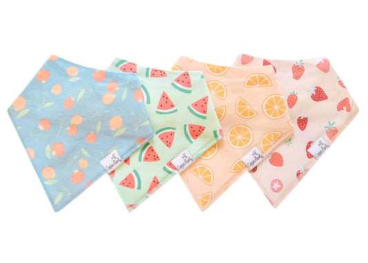 Copper Pearl Clementine Baby Bandana Bibs