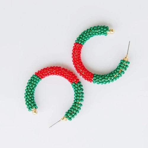Earrings Staci Red/Green