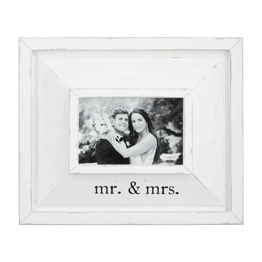 MUD PIE MR. AND MRS. PICTURE FRAME