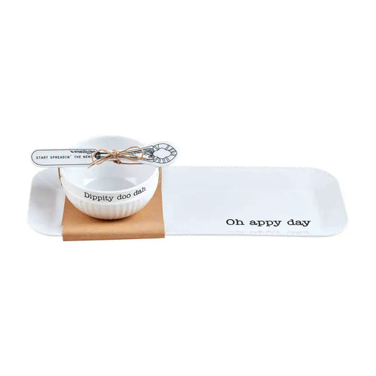 MUD PIE OUTDOOR TRAY AND DIP SET