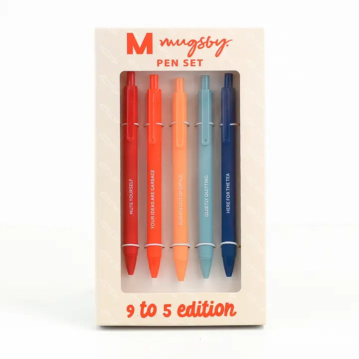 Mugsby Working 9-5 Pen Set Edition