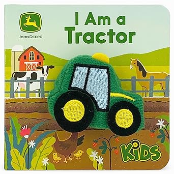I Am a Tractor - John Deere Finger Puppet Book for Babies and Toddlers