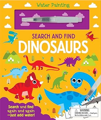 Water Painting Search and Find Dinosaurs