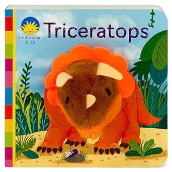 Dinosaur Finger Puppet Board Book From Smithsonian Kids: Triceratops