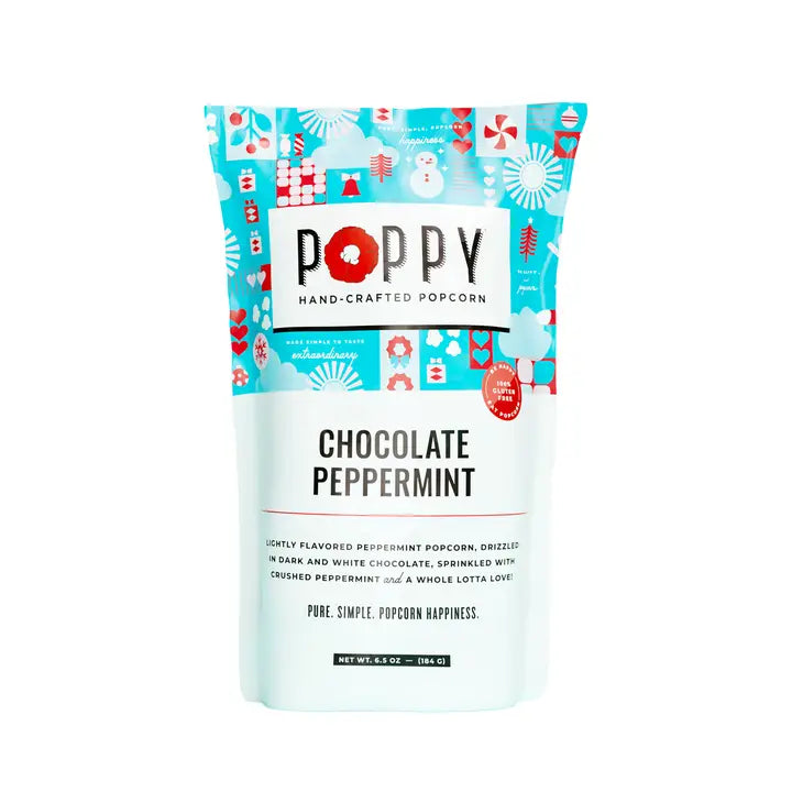 Poppy Chocolate Peppermint Popcorn