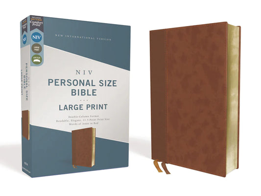 NIV, Personal Size Bible, Large Print, Red Letter Edition, Comfort Print